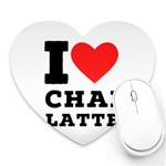 I love chai latte Heart Mousepad Front