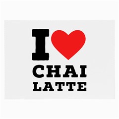 I Love Chai Latte Large Glasses Cloth by ilovewhateva