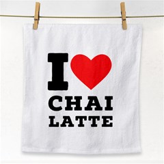 I Love Chai Latte Face Towel by ilovewhateva