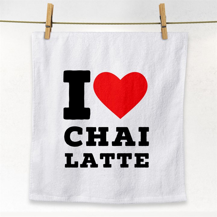 I love chai latte Face Towel