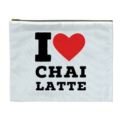 I Love Chai Latte Cosmetic Bag (xl) by ilovewhateva