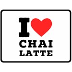 I love chai latte Fleece Blanket (Large) 80 x60  Blanket Front