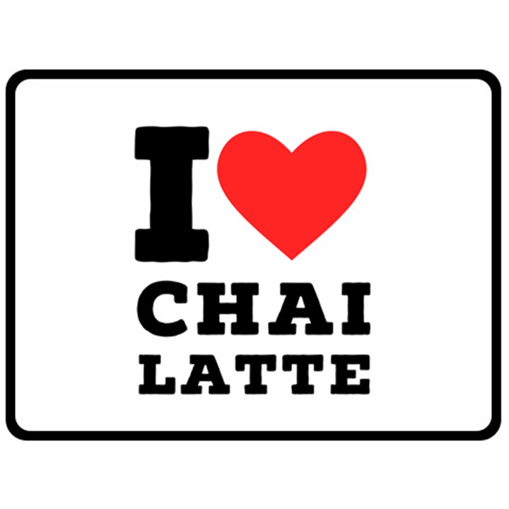 I love chai latte Fleece Blanket (Large)