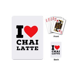 I Love Chai Latte Playing Cards Single Design (mini) by ilovewhateva