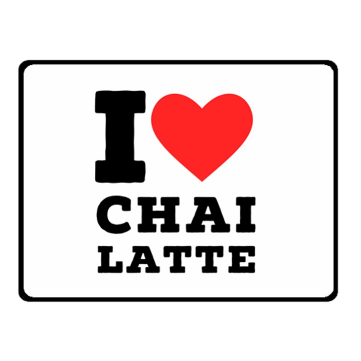 I love chai latte Two Sides Fleece Blanket (Small)