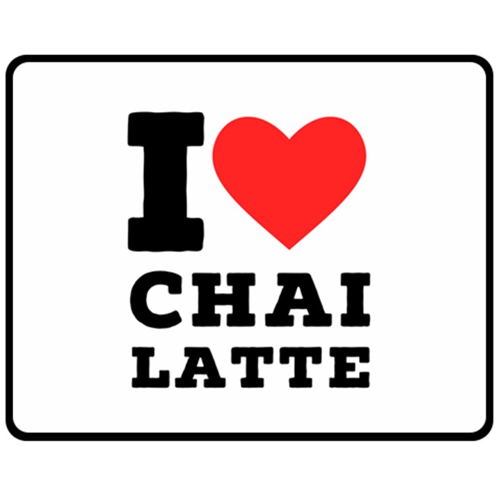 I love chai latte Two Sides Fleece Blanket (Medium)