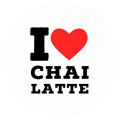 I Love Chai Latte Wooden Puzzle Round by ilovewhateva