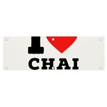 I love chai latte Banner and Sign 6  x 2  Front