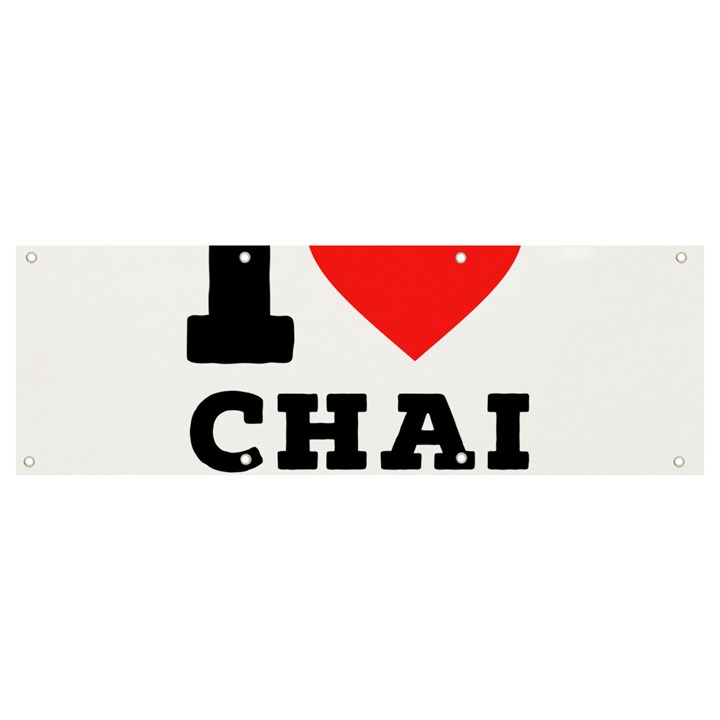 I love chai latte Banner and Sign 9  x 3 