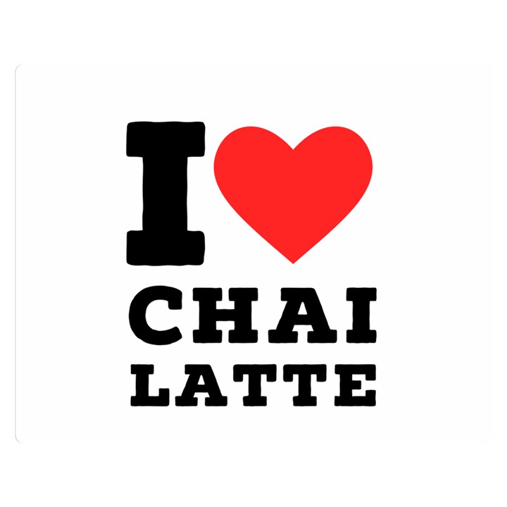 I love chai latte Premium Plush Fleece Blanket (Medium)