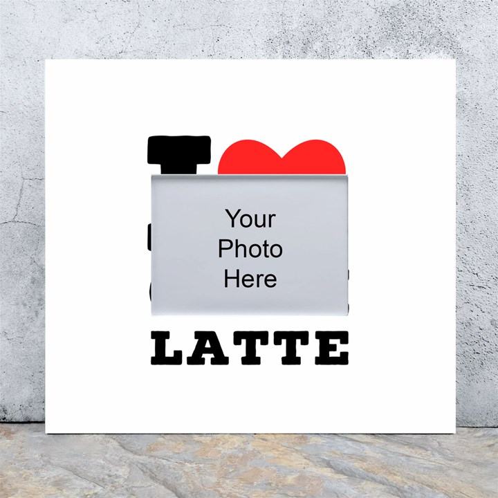 I love chai latte White Wall Photo Frame 5  x 7 