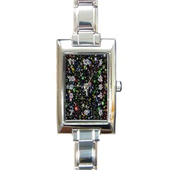 Illustration Universe Star Planet Rectangle Italian Charm Watch