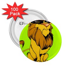 Lion Cartoon Parody 2 25  Buttons (100 Pack)  by danenraven