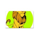 Lion Cartoon Parody Sticker Rectangular (100 pack) Front