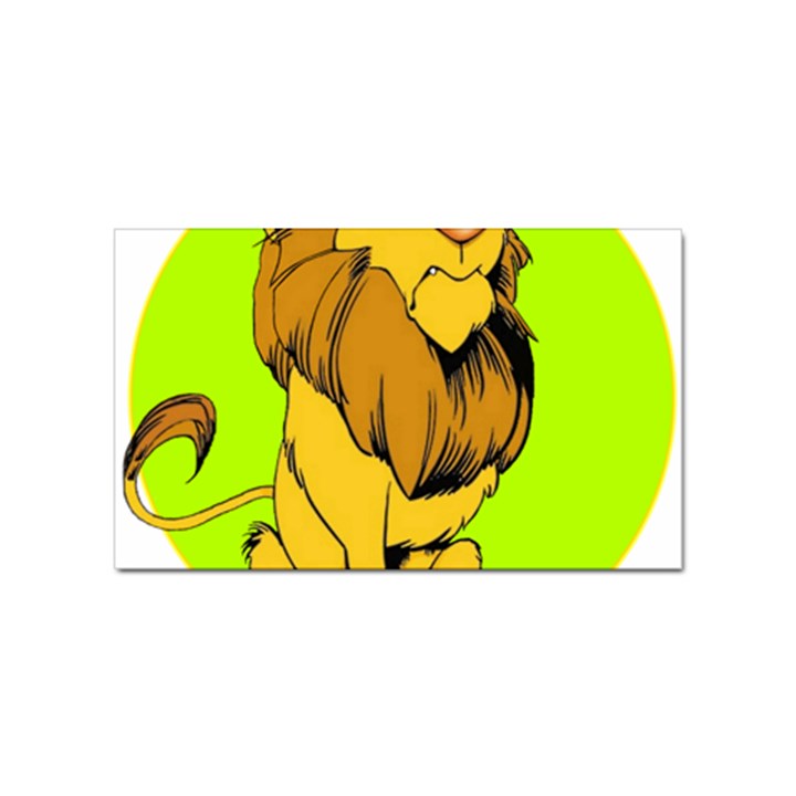 Lion Cartoon Parody Sticker Rectangular (100 pack)