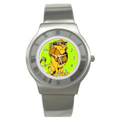 Lion Cartoon Parody Stainless Steel Watch by danenraven