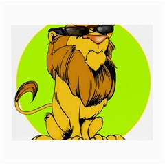 Lion Cartoon Parody Small Glasses Cloth (2 Sides) by danenraven