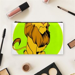 Lion Cartoon Parody Cosmetic Bag (medium) by danenraven