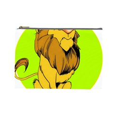 Lion Cartoon Parody Cosmetic Bag (large) by danenraven