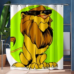 Lion Cartoon Parody Shower Curtain 60  X 72  (medium)  by danenraven