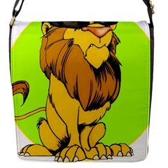 Lion Cartoon Parody Flap Closure Messenger Bag (s) by danenraven