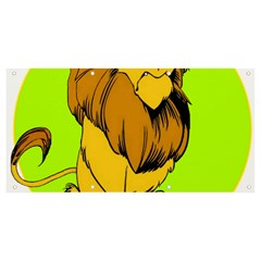 Lion Cartoon Parody Banner And Sign 8  X 4  by danenraven