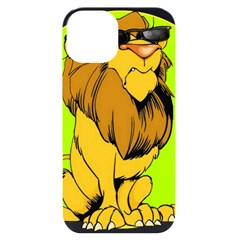 Lion Cartoon Parody Iphone 14 Black Uv Print Case by danenraven