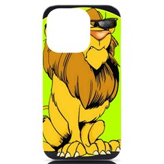 Lion Cartoon Parody Iphone 14 Pro Black Uv Print Case by danenraven