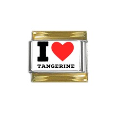 I Love Tangerine Gold Trim Italian Charm (9mm) by ilovewhateva