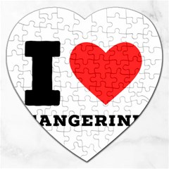 I Love Tangerine Jigsaw Puzzle (heart) by ilovewhateva