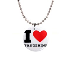 I Love Tangerine 1  Button Necklace by ilovewhateva