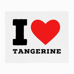 I Love Tangerine Small Glasses Cloth (2 Sides) by ilovewhateva