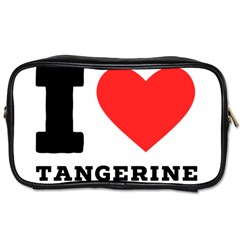 I Love Tangerine Toiletries Bag (one Side) by ilovewhateva