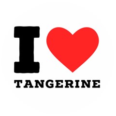 I Love Tangerine Wooden Bottle Opener (round) by ilovewhateva