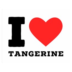 I Love Tangerine Premium Plush Fleece Blanket (medium) by ilovewhateva