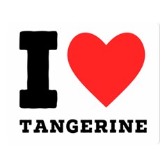 I Love Tangerine Premium Plush Fleece Blanket (large) by ilovewhateva