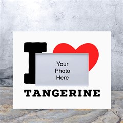 I Love Tangerine White Tabletop Photo Frame 4 x6  by ilovewhateva