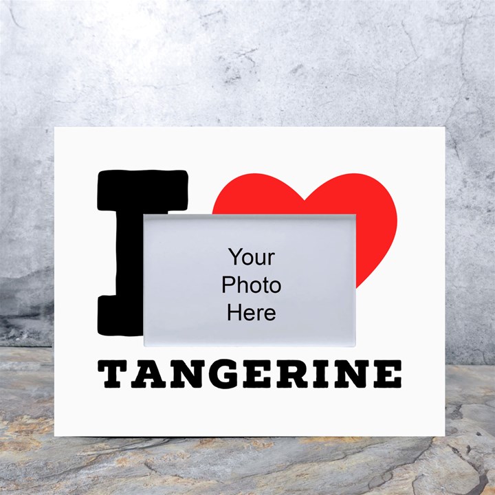 I love tangerine White Tabletop Photo Frame 4 x6 