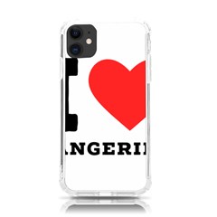 I Love Tangerine Iphone 11 Tpu Uv Print Case by ilovewhateva