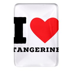 I Love Tangerine Rectangular Glass Fridge Magnet (4 Pack) by ilovewhateva