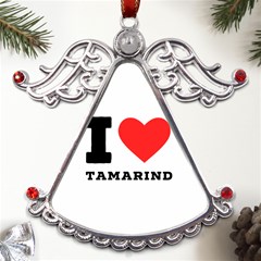 I Love Tamarind Metal Angel With Crystal Ornament by ilovewhateva