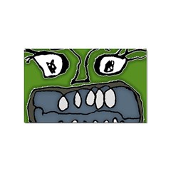 Extreme Closeup Angry Monster Vampire Sticker Rectangular (100 Pack) by dflcprintsclothing