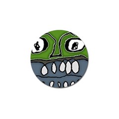 Extreme Closeup Angry Monster Vampire Golf Ball Marker (4 Pack) by dflcprintsclothing