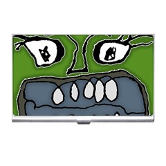 Extreme Closeup Angry Monster Vampire Business Card Holder by dflcprintsclothing