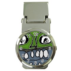 Extreme Closeup Angry Monster Vampire Money Clip Watches by dflcprintsclothing