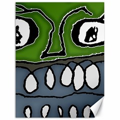 Extreme Closeup Angry Monster Vampire Canvas 18  X 24  by dflcprintsclothing