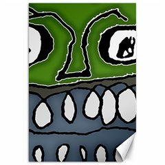 Extreme Closeup Angry Monster Vampire Canvas 20  X 30  by dflcprintsclothing