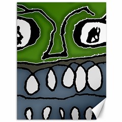 Extreme Closeup Angry Monster Vampire Canvas 36  X 48  by dflcprintsclothing