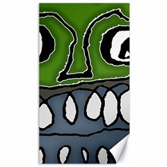 Extreme Closeup Angry Monster Vampire Canvas 40  X 72  by dflcprintsclothing