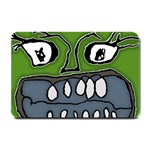 Extreme Closeup Angry Monster Vampire Small Doormat 24 x16  Door Mat